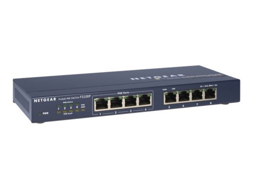 NETGEAR Switch 8x10/100 + 4port PoE