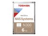 TOSHIBA N300 NAS HDD 6TB 3.5 Retail