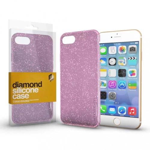 XPRO Szilikon tok Diamond Pink Samsung A30s / A50 / A50s készülékhez