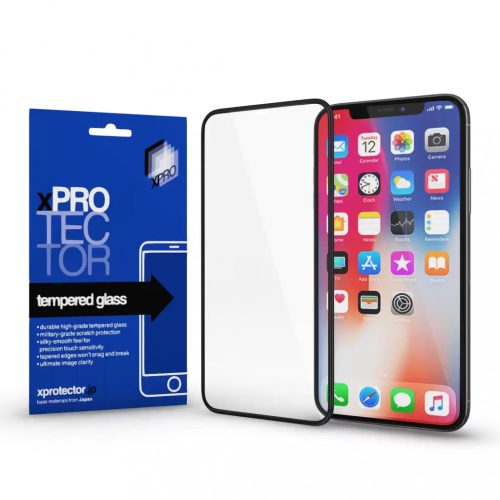 XPRO Tempered Glass 0.33 Full 3D Black FG kijelzővédő üveg / üvegfólia Xiaomi Redmi 9 készülékhez