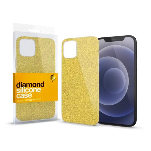 XPRO™ Szilikon tok Diamond Arany Apple iPhone 13 Pro Max készülékhez