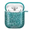 XPRO Apple Airpods csillámos szilikon tok kék