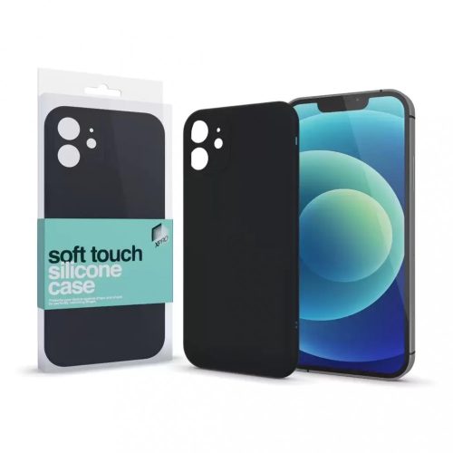 XPRO Soft Touch szilikon tok Slim fekete Apple iPhone 14 Pro készülékhez