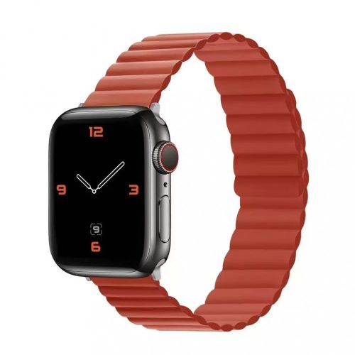 XPRO Apple Watch mágneses szilikon szíj piros 42mm / 44mm / 45mm / 49mm