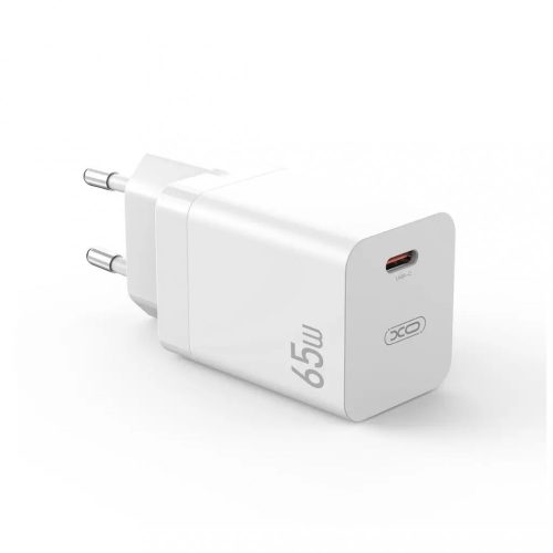 XO CE10 PD65W Hálózati Töltő adapter 1*USB-C fehér