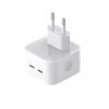 XO L02 PD35W Hálózati Töltő adapter 2*USB-C fehér