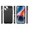 Techsuit fekete Carbon Silicone tok Apple Iphone 15 Plus készülékhez