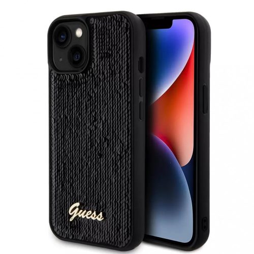 Guess tok Fekete Apple Iphone 15 Plus készülékhez GUHCP15MPSFDGSK