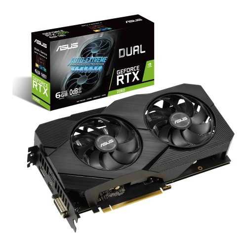 ASUS nVidia GeForce RTX 2060 DUAL EVO 6GB GDDR6  használt videokártya