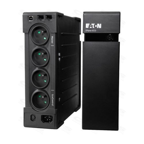 EATON UPS, Ellipse Pro 1600DIN, LINE-INTERAKTÍV szünetmentes, gaming, 1600VA (1000W), 8x SCHUKO, USB, torony