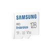 SAMSUNG Memóriakártya, PRO Endurance microSD kártya 128GB, CLASS 10, UHS-I (SDR104), + SD Adapter, R100/W40