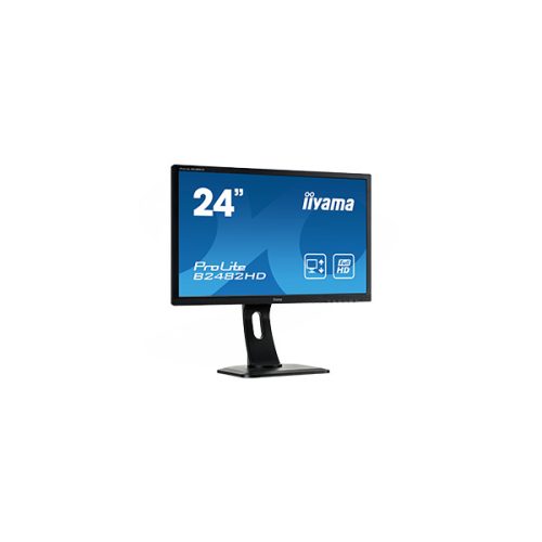 IIYAMA touch IPS monitor 23.6" T2454MSC-B1AG, 1920x1080, 16:9, 250cd/m2, 4ms, VGA/HDMI/HDCP/2xUSB, hangszóró