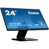 IIYAMA touch IPS monitor 23.6" T2454MSC-B1AG, 1920x1080, 16:9, 250cd/m2, 4ms, VGA/HDMI/HDCP/2xUSB, hangszóró