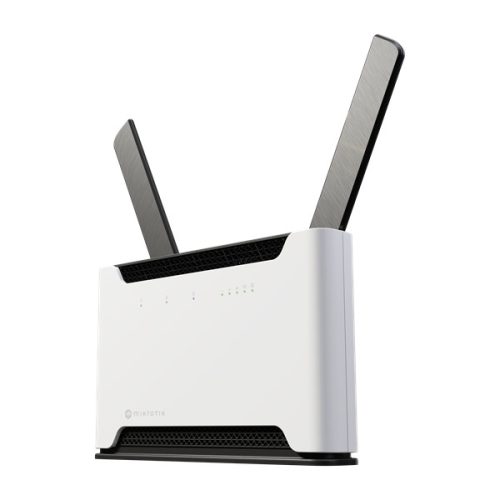 MIKROTIK Wireless Router DualBand, 4x1000Mbps+ 1x2,5Gbps, Chateau LTE18, 1xMicroSIM,Asztali -S53UG+5HaxD2HaxD-TC&EG18-EA