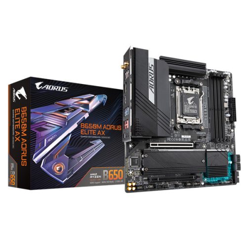 GIGABYTE Alaplap AM5 B650M AORUS ELITE AX AMD B650, mATX