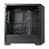 COOLER MASTER Ház Midi ATX MasterBox 520 + 3db Ventilátor + HUB, Tápegység nélkül, Üvegfalú, fekete