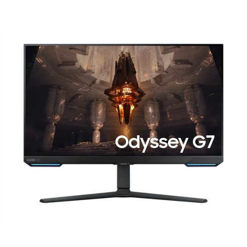 SAMSUNG Gaming 144Hz IPS monitor 32" G70B, 3840x2160, 16:9, 350cd/m2, 1ms, DP/2xHDMI/2xUSB/LAN/WiFi/BT, Pivot, hangszóró