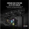 CORSAIR CPU hűtő iCUE H115i RGB ELITE (vízhűtés), 2 Ventilátoros, LGA1700 támogatással, fekete