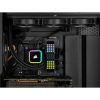 CORSAIR CPU hűtő iCUE H115i RGB ELITE (vízhűtés), 2 Ventilátoros, LGA1700 támogatással, fekete