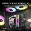 CORSAIR CPU hűtő iCUE H150i ELITE CAPELLIX XT (vízhűtés), 3 Ventilátoros, LGA1700 támogatással, fekete