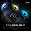 CORSAIR CPU hűtő iCUE H100x RGB ELITE (vízhűtés), 2 Ventilátoros, LGA1700 támogatással, fekete