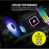 CORSAIR CPU hűtő iCUE H60x RGB ELITE (vízhűtés), 1 Ventilátoros, LGA1700 támogatással, fekete