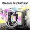 CORSAIR CPU hűtő iCUE H100i ELITE CAPELLIX XT (vízhűtés), 2 Ventilátoros, LGA1700 támogatással, fehér