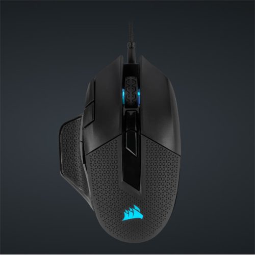 CORSAIR Vezetékes Egér Gaming, NIGHTSWORD RGB Tunable, 8 programozható gomb, RGB Világítás, 18000dpi, fekete