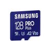 SAMSUNG Memóriakártya, PRO Plus microSDXC kártya 128GB, CLASS 10, UHS-I, U3, V30, A2, + Adapter, R180/W130