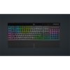 CORSAIR Vezetékes Billentyűzet Gaming, K55 RGB PRO XT, 6 programozható billentyű, Cseppálló, Csuklótámasz, US, fekete