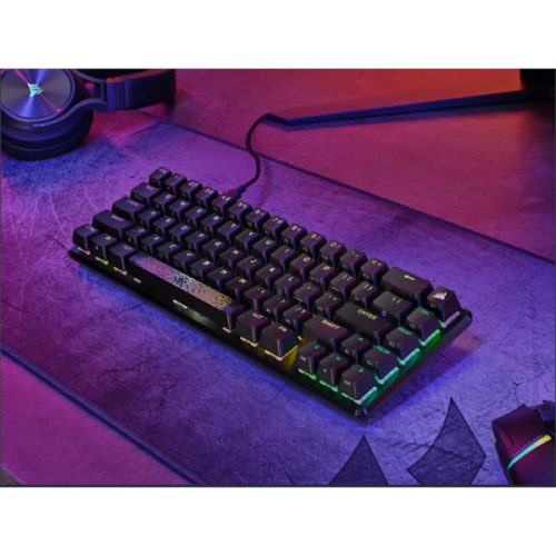 CORSAIR Vezetékes Billentyűzet Gaming, K65 PRO MINI RGB 65%, Optical-Mechanical, US, szürke