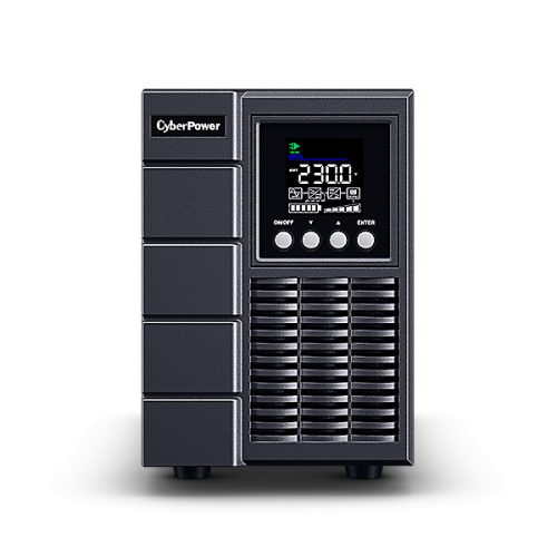 CYBERPOWER UPS, 2000VA/1800W, 2xC13 2xSCHU, színes LCD kijelző, OnLine szünetmentes, kettős konverziós,tisztán színuszos