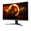 AOC Ívelt Gaming 165Hz VA monitor 27" C27G2E/BK, 1920x1080, 16:9, 250cd/m2, 1ms, 2xHDMI/DisplayPort/VGA