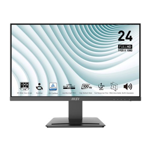 MSI Monitor Business PRO MP243X 23,8" FHD, 1920x1080, IPS, 100Hz, 1000:1 CR, 300cd/m2, 1ms, HDMI, DP, Black