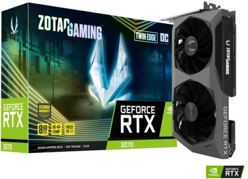 ZOTAC RTX 3070 Twin Edge OC 8GB használt videokártya