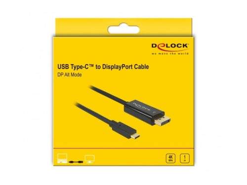 Delock USB C-Displayport kábel 1m