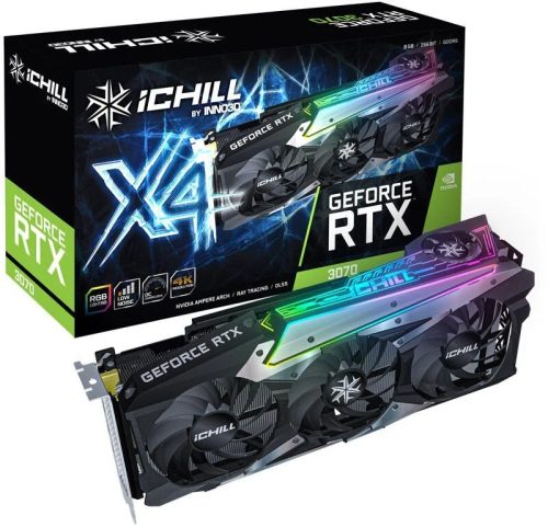 Inno3D nVidia GeForce RTX 3070 iChill X4 8GB GDDR6  használt videokártya