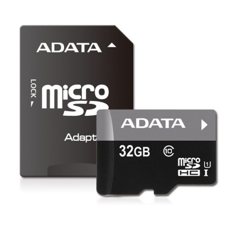 Adata microSDHC 32GB UHS-I (Class 10) + Adapter (AUSDH32GUICL10-RA1)