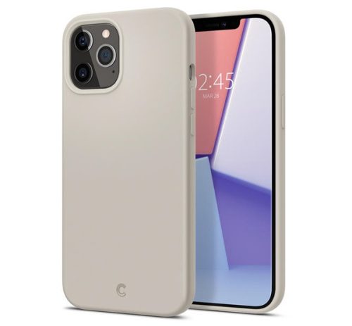 Spigen Silicone Apple iPhone 12 Pro Max Stone tok, kavicsszürke