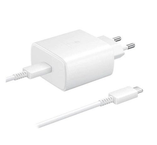 Samsung EP-TA845XB kompatibilis hálózati töltő adapter Type-C + DN975BBE Type-C kábel, 45W, fekete, (No logo)