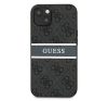 Guess PU 4G Printed Stripe Apple iPhone 13 mini hátlap tok, szürke