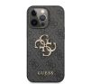 Guess PU 4G Metal Logo Apple iPhone 13 Pro hátlap tok, szürke