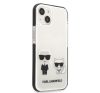 Karl Lagerfeld Karl and Choupette TPE hátlap tok Apple iPhone 13, fehér