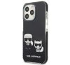 Karl Lagerfeld Karl and Choupette TPE hátlap tok Apple iPhone 13 Pro, fekete