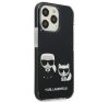 Karl Lagerfeld Karl and Choupette TPE hátlap tok Apple iPhone 13 Pro, fekete