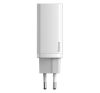 Baseus GaN2 Lite hálózati töltő adapter 65W Type-C + USB, fehér