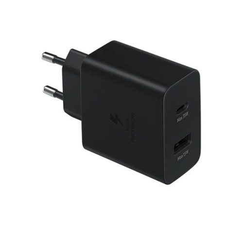 Samsung EP-TA220NBE hálózati gyorstöltő 2xUSB, 30W, fekete