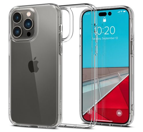 Spigen Ultra Hybrid Apple iPhone 14 Pro Crystal Clear tok, átlátszó