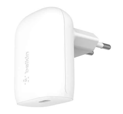 Belkin Boost Chagre PD hálózati gyorstöltő Type-C + Type-C kábel, 30W, fehér