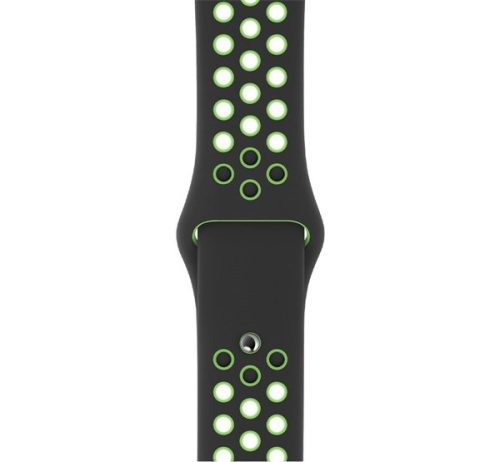 Apple Watch 38/40mm Nike sportszíj, fekete-lime